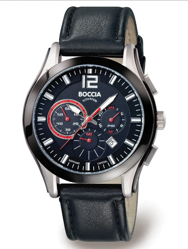 3771-01 Mens Boccia Titanium Chronograph Watch