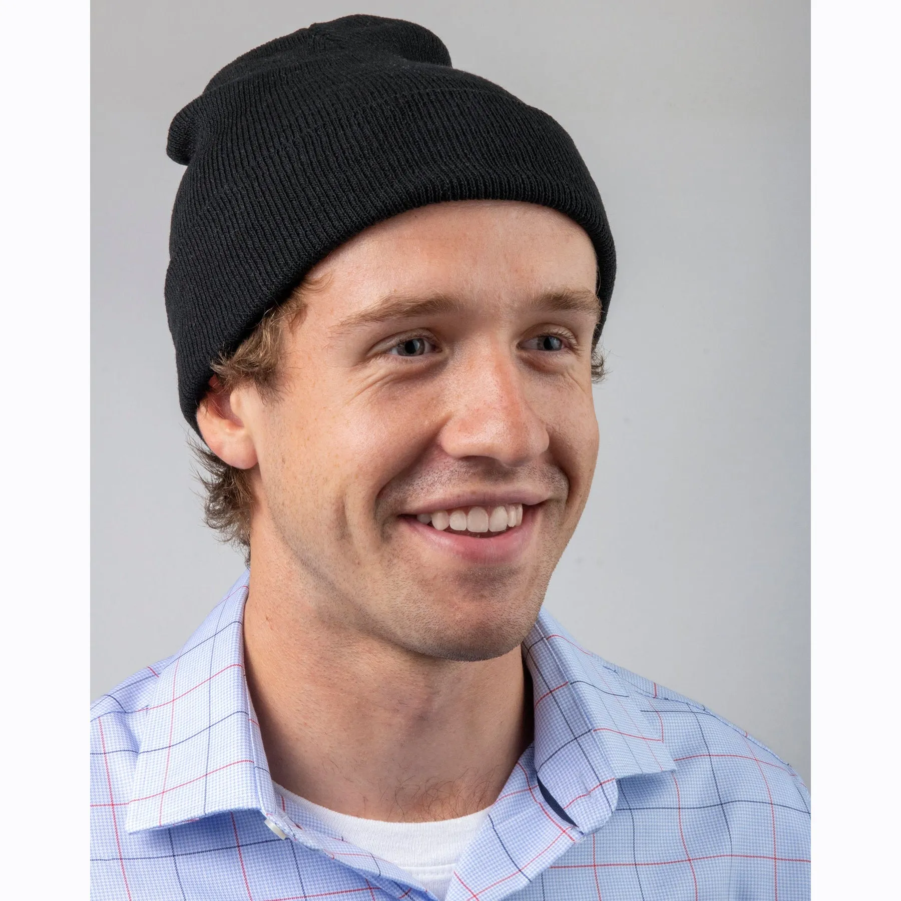 Adult Knit Hat Beanie – Black Only