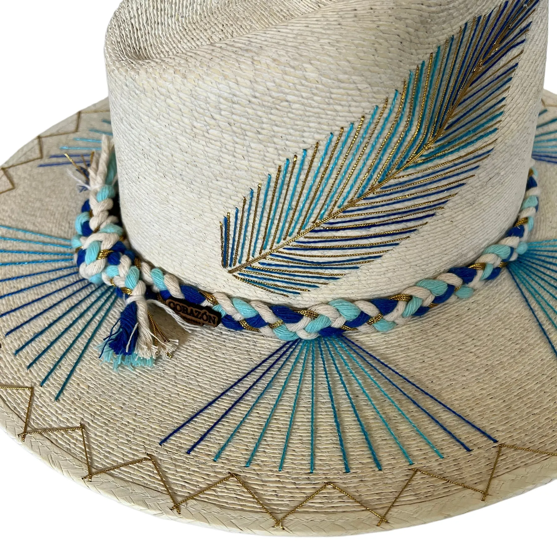 Corazon Playero Hat (Kapalua -Blue/Gold)