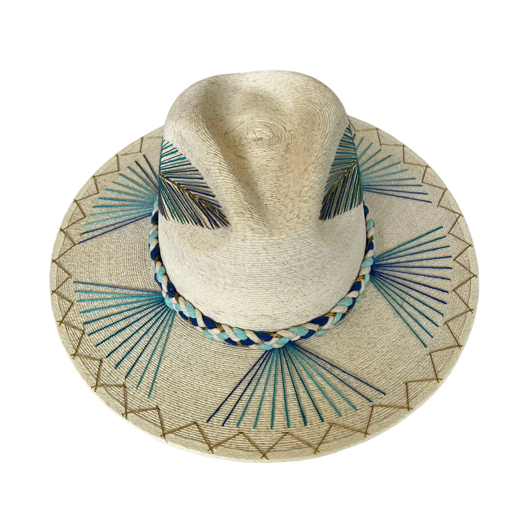 Corazon Playero Hat (Kapalua -Blue/Gold)