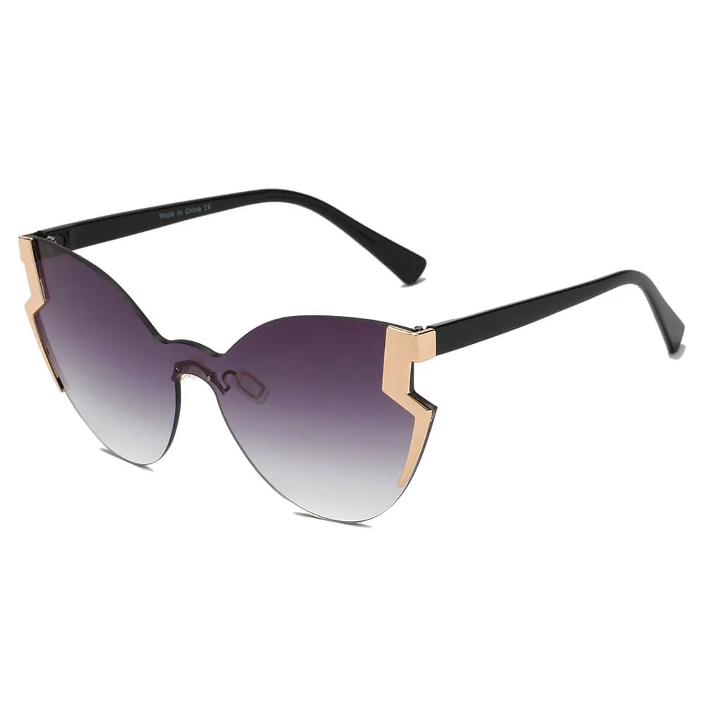 DECATUR | Women Fashion Oversize Cat Eye Sunglasses