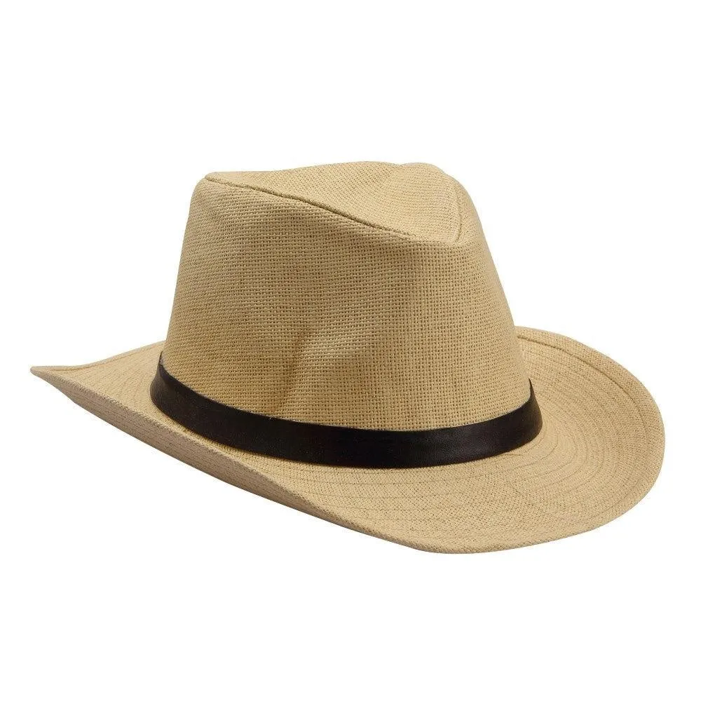 Fabseasons Beige Panama Hats