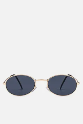 FIJI Black Oval Sunglasses