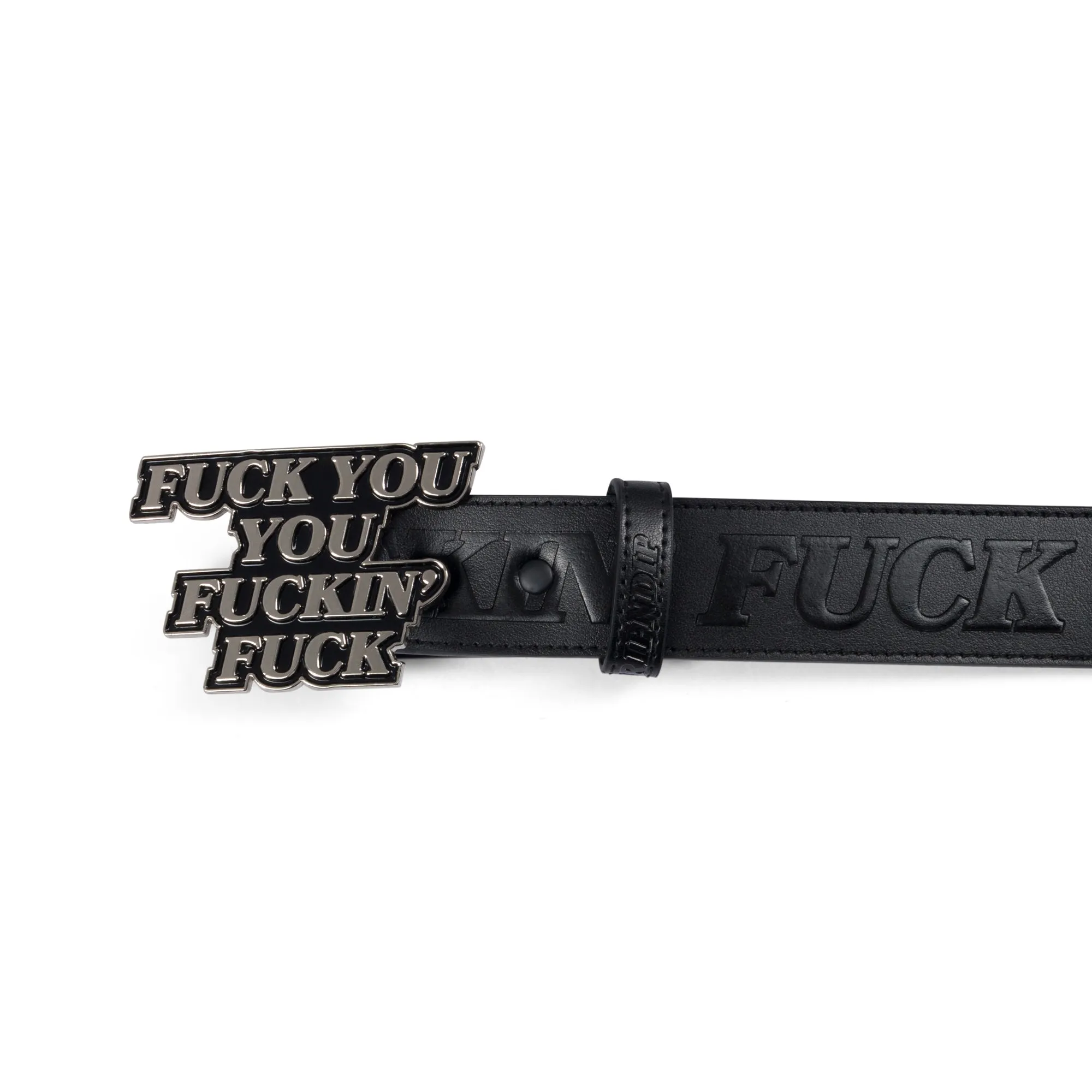 Fuckin Fuck Leather Belt (Black)