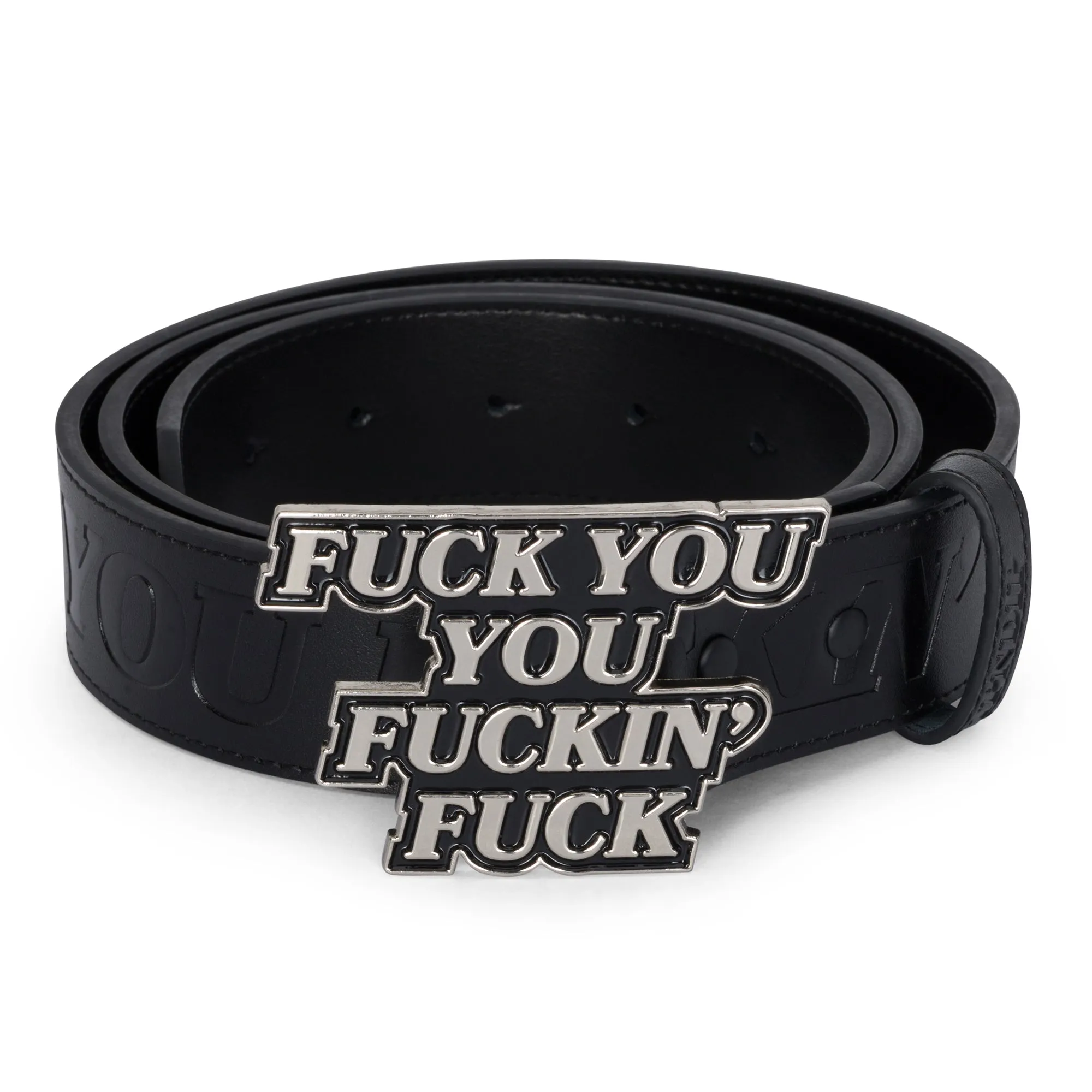 Fuckin Fuck Leather Belt (Black)