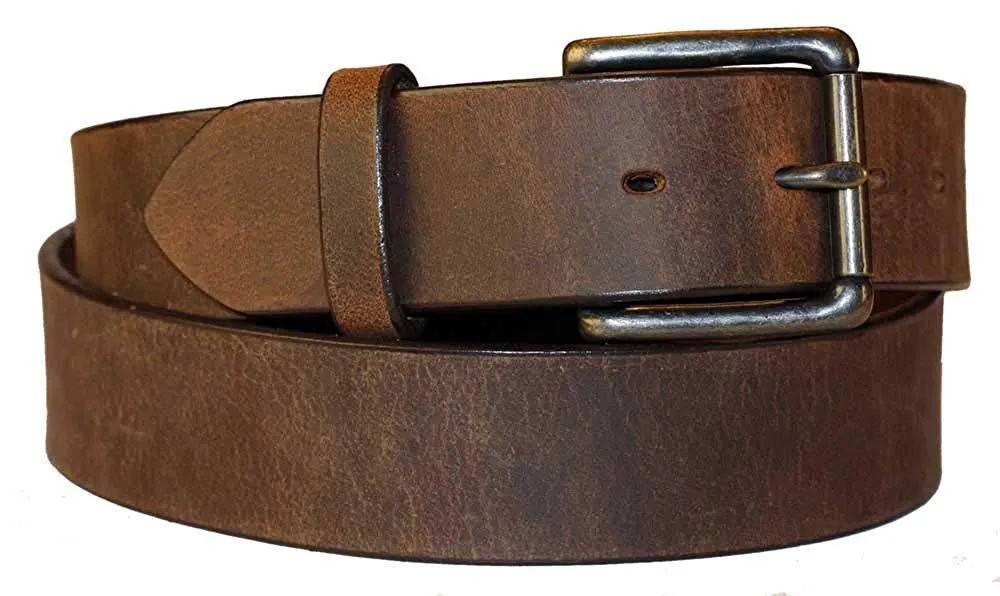 Gingerich Men's 1 1/2" Heavy Duty Work Belt Smooth Classic Finish Style 200