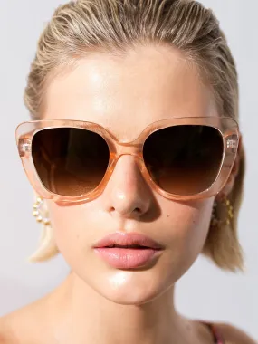 Glam Clear Cat Eye Sunglasses