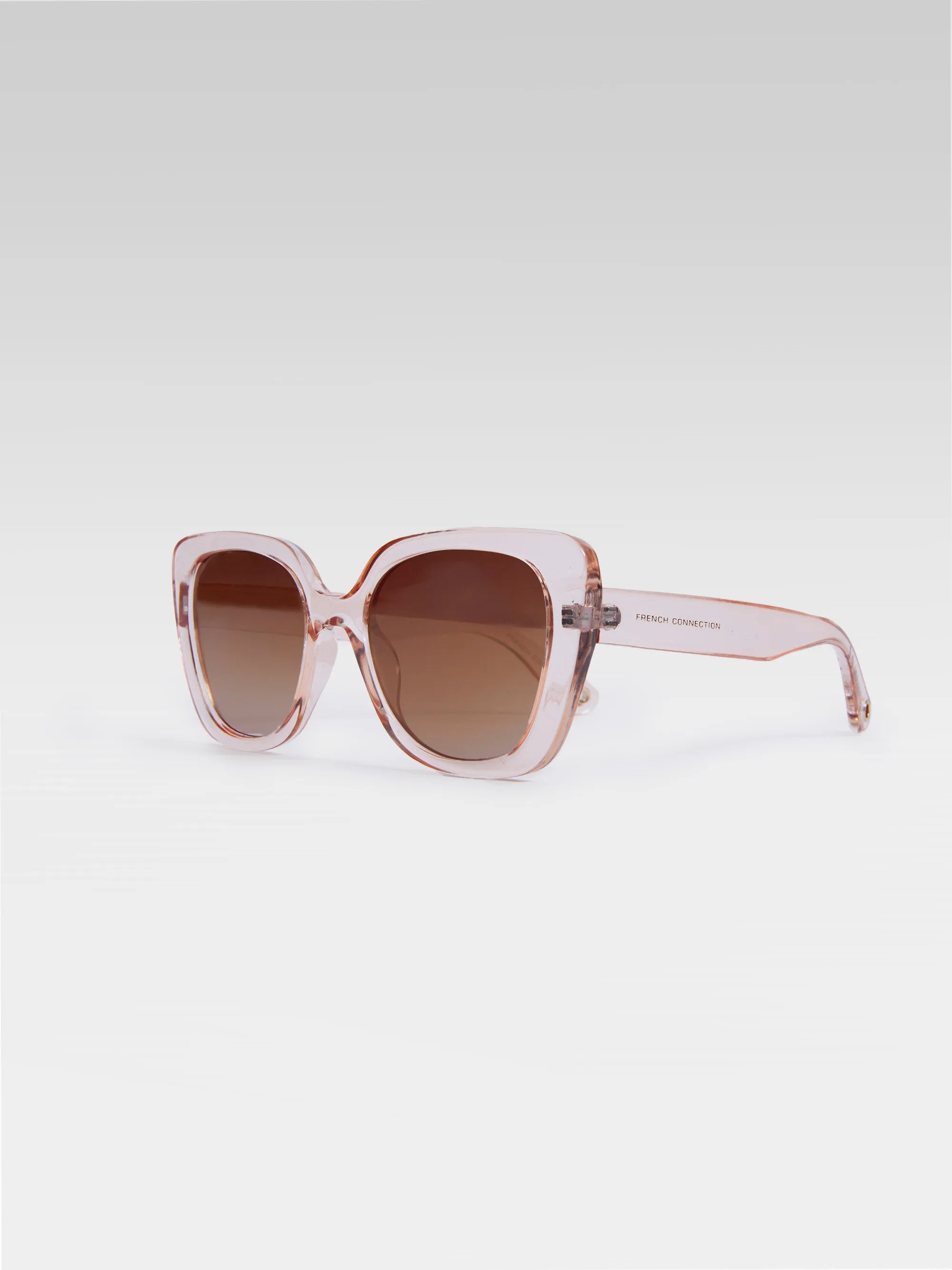 Glam Clear Cat Eye Sunglasses