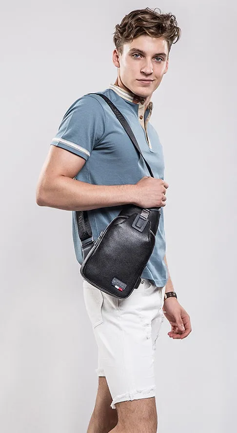 Men's Casual Genuine Leather Shoulder Bag