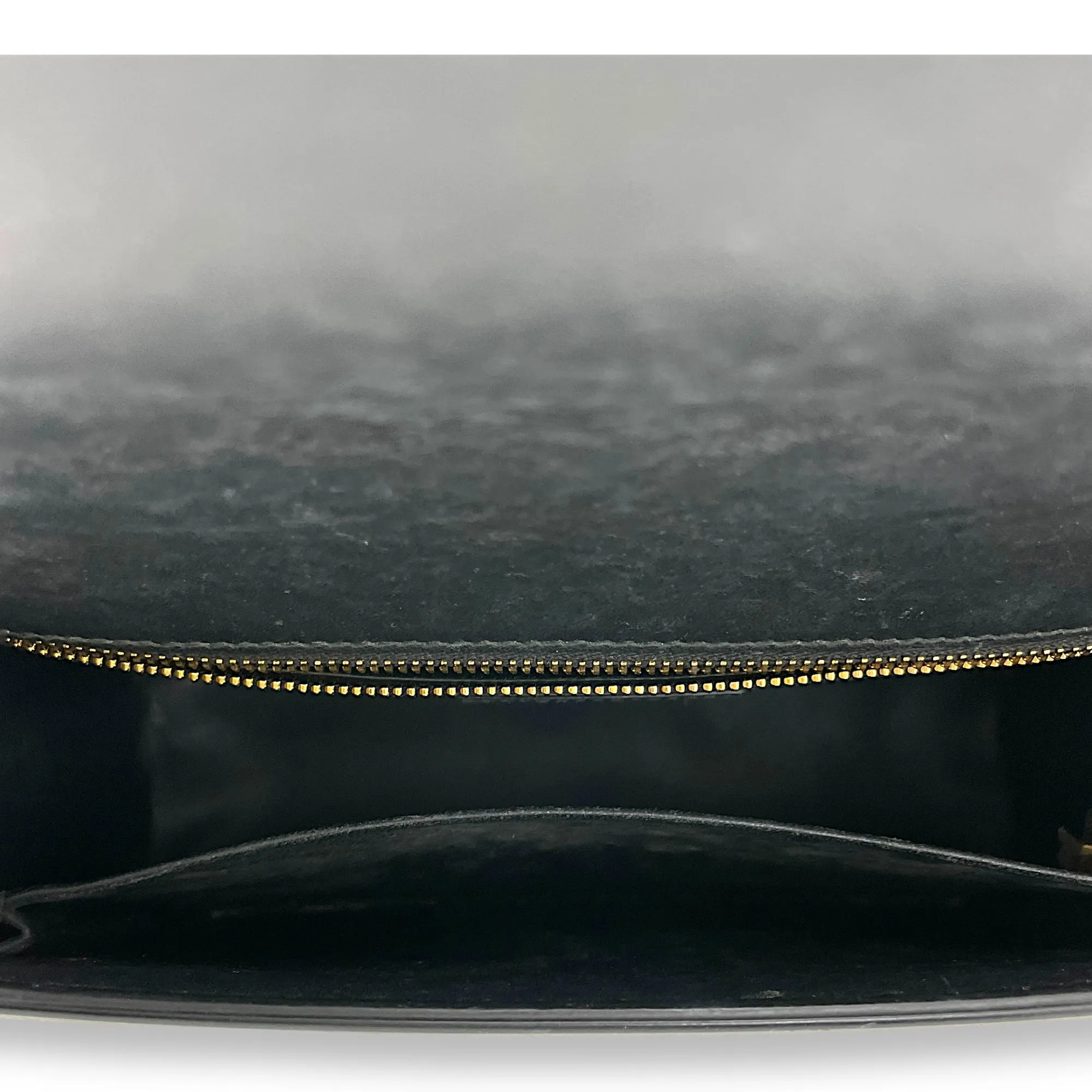 Montaigne Crossbody Bag Black in Calfskin, Gold hardware