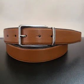 OHM New York Grained Leather Men's Light Brown Belts