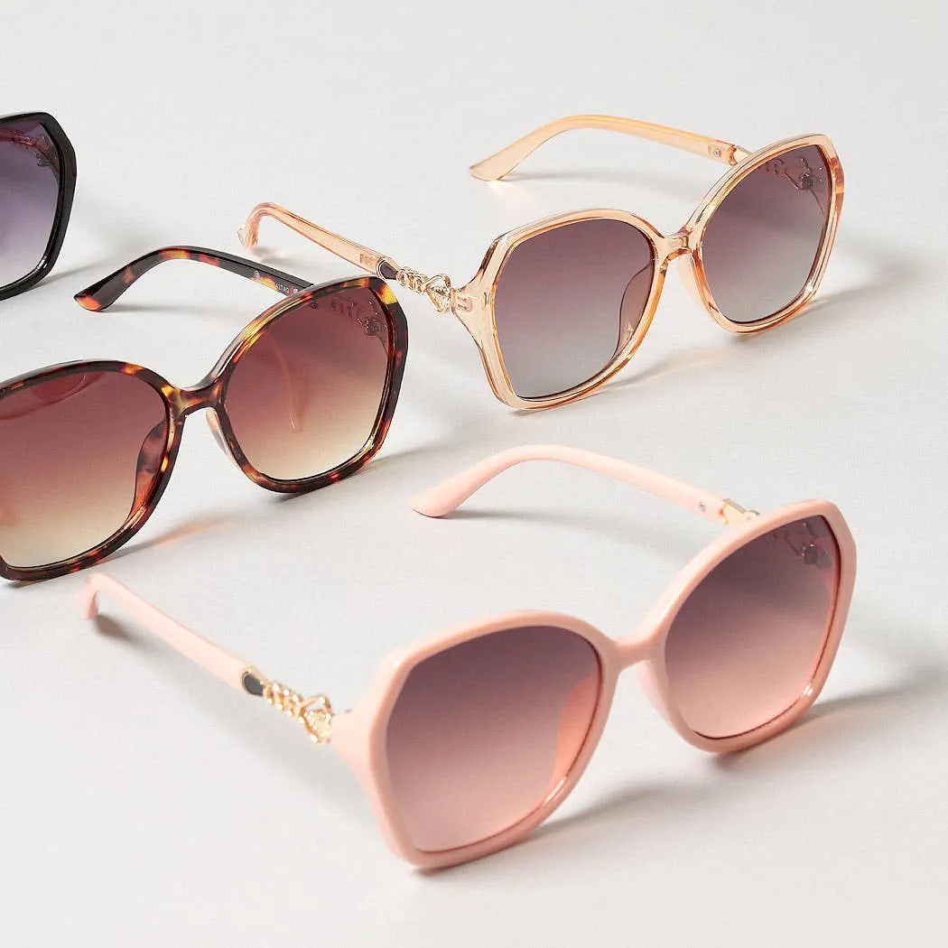 Oversized Round Frame Sunglasses