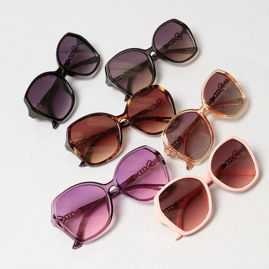 Oversized Round Frame Sunglasses