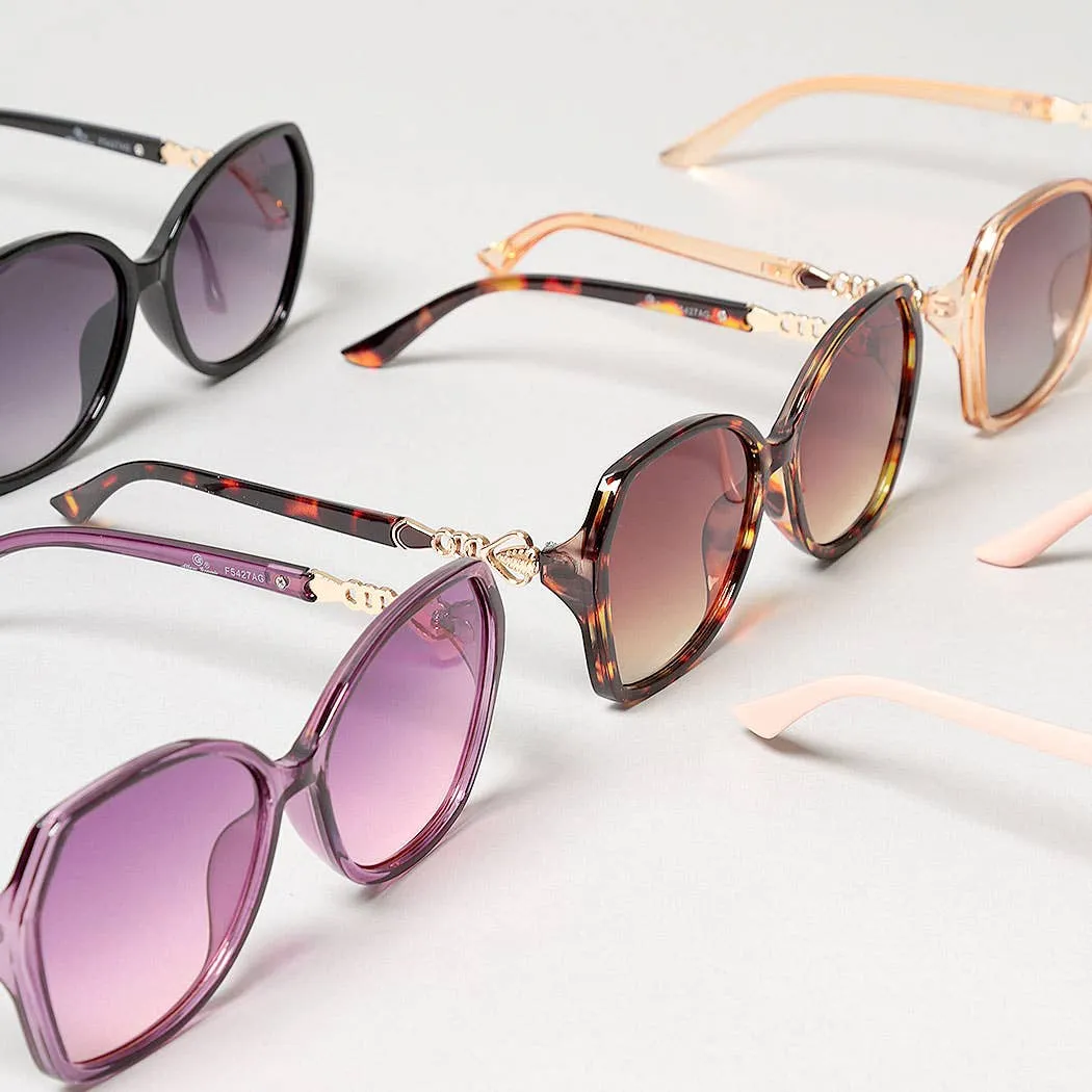 Oversized Round Frame Sunglasses