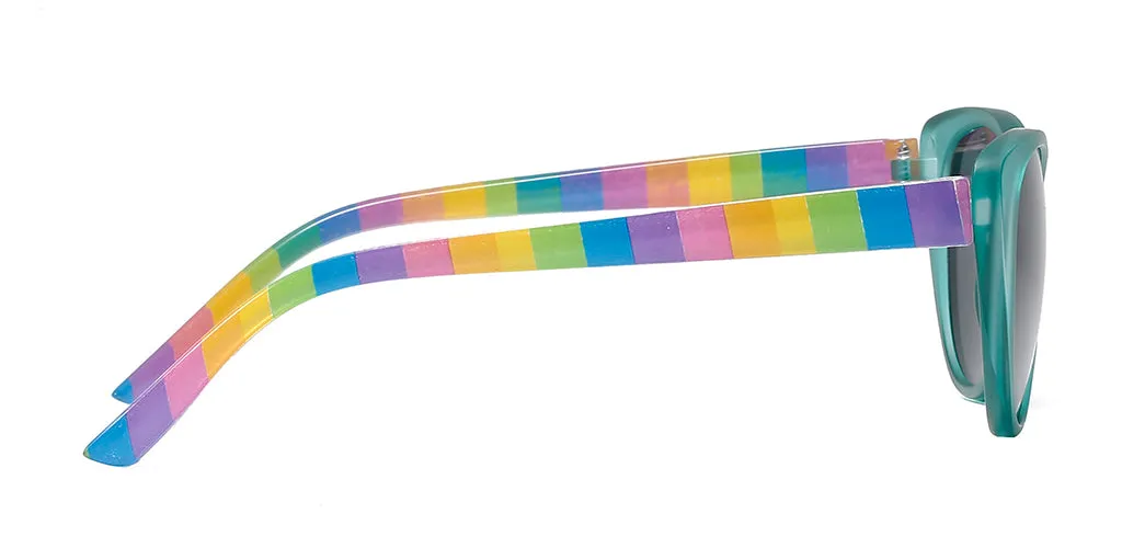 Rainbow Cat Eye Kids Sunglasses