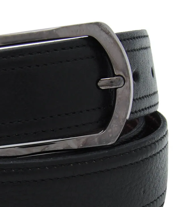 RL Double Stitch Reversible Leather Belt