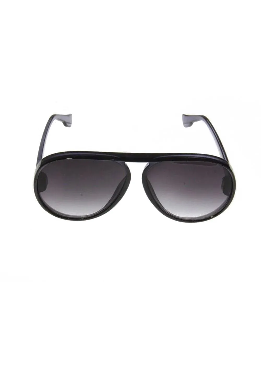 Round Over-sized Plastic Frame Sunglasses