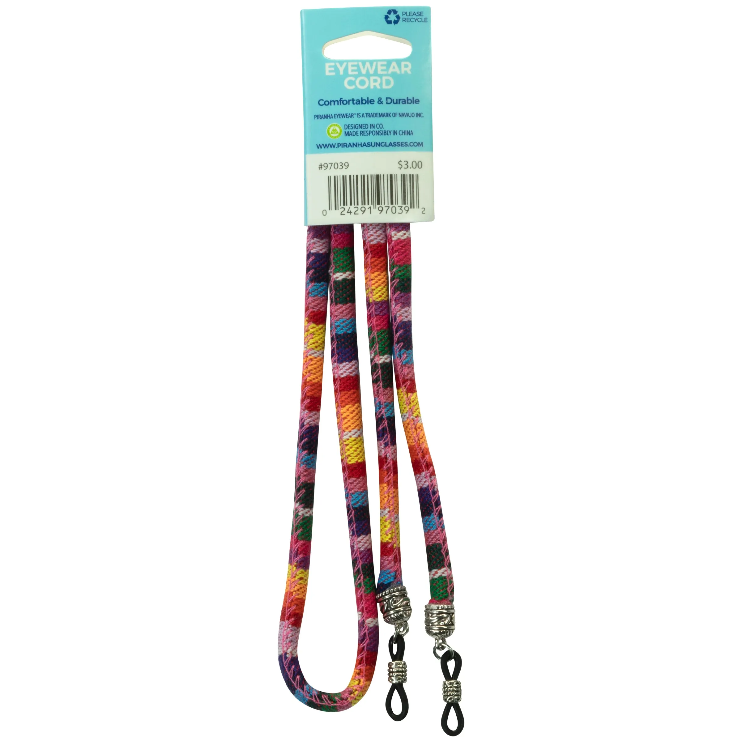 Round Tribal Pattern Cord - Rainbow