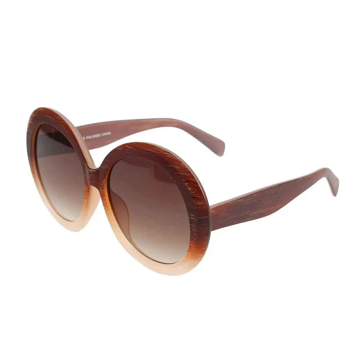 Sunglasses Women  Candy Color Brown Plastic