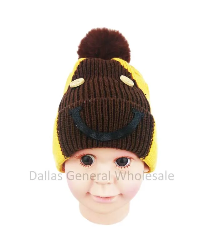 Toddlers Cute Fur Lining Beanie Hats Wholesale