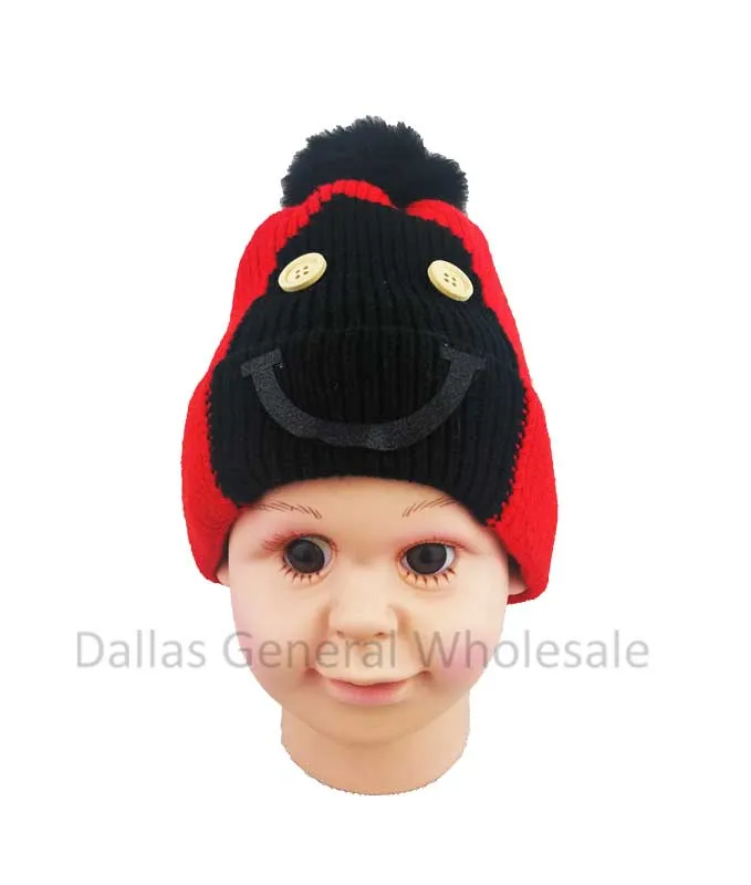 Toddlers Cute Fur Lining Beanie Hats Wholesale