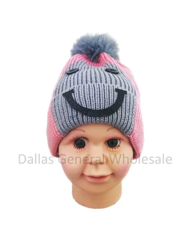 Toddlers Cute Fur Lining Beanie Hats Wholesale