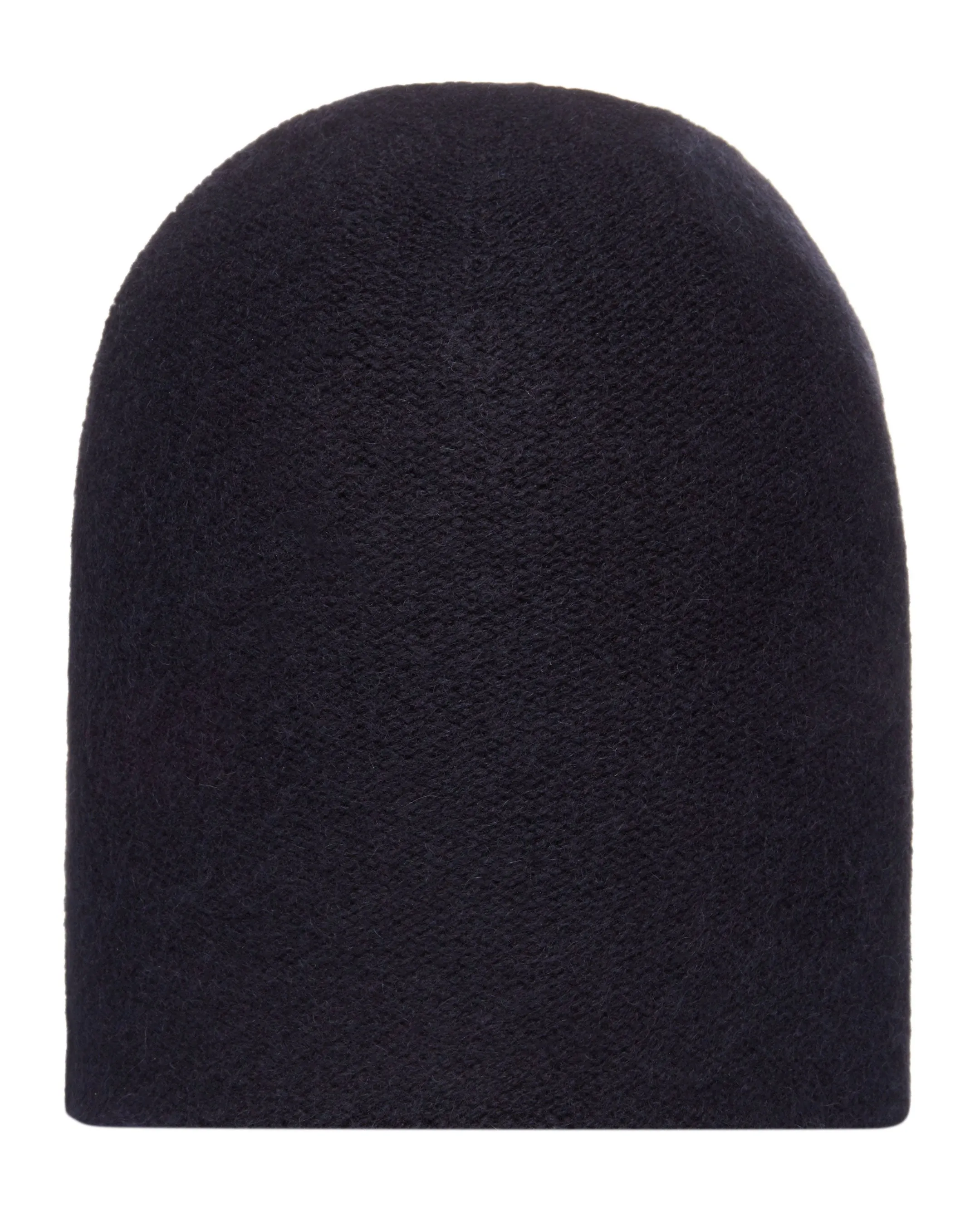 Unisex Double Layer Cashmere Beanie Navy Blue