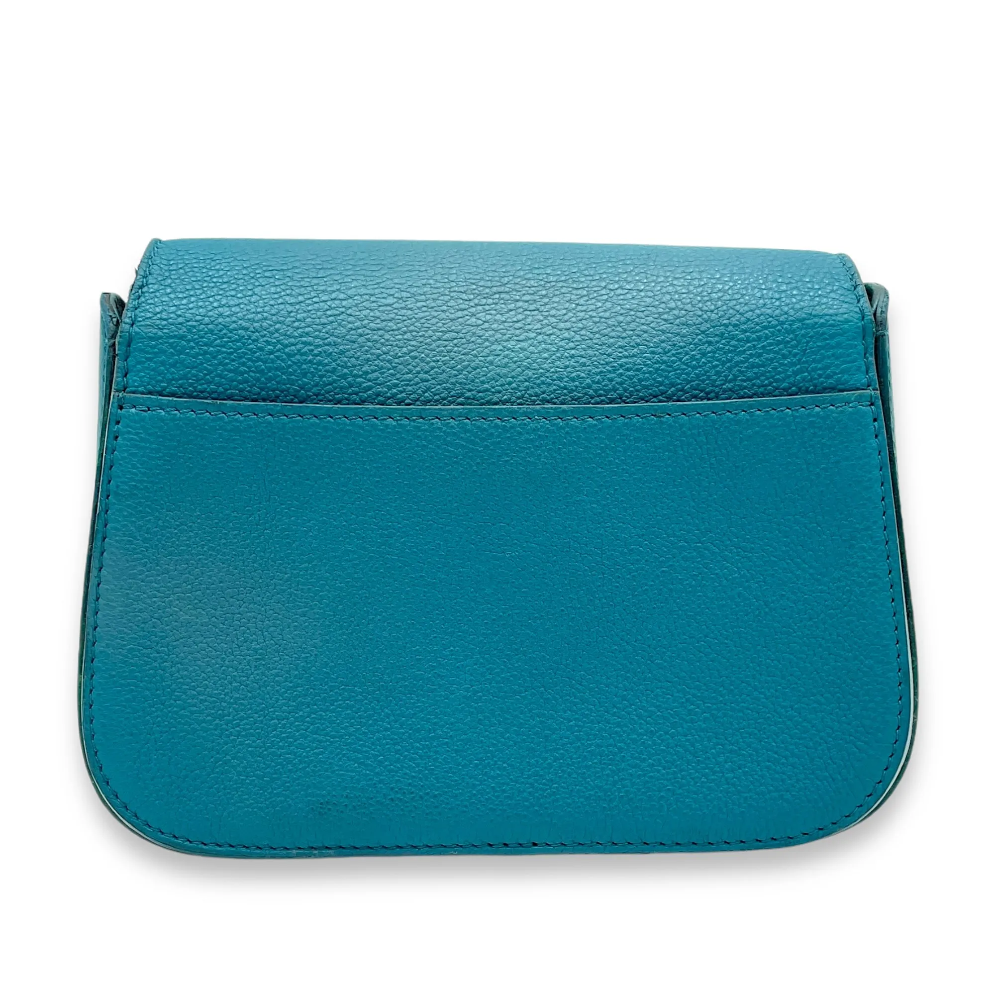 Vivienne Crossbody Bag Blue in Calfskin, Silver hardware