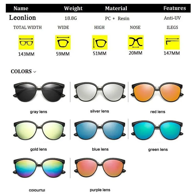 Women Cat Eye Candies Sunglasses